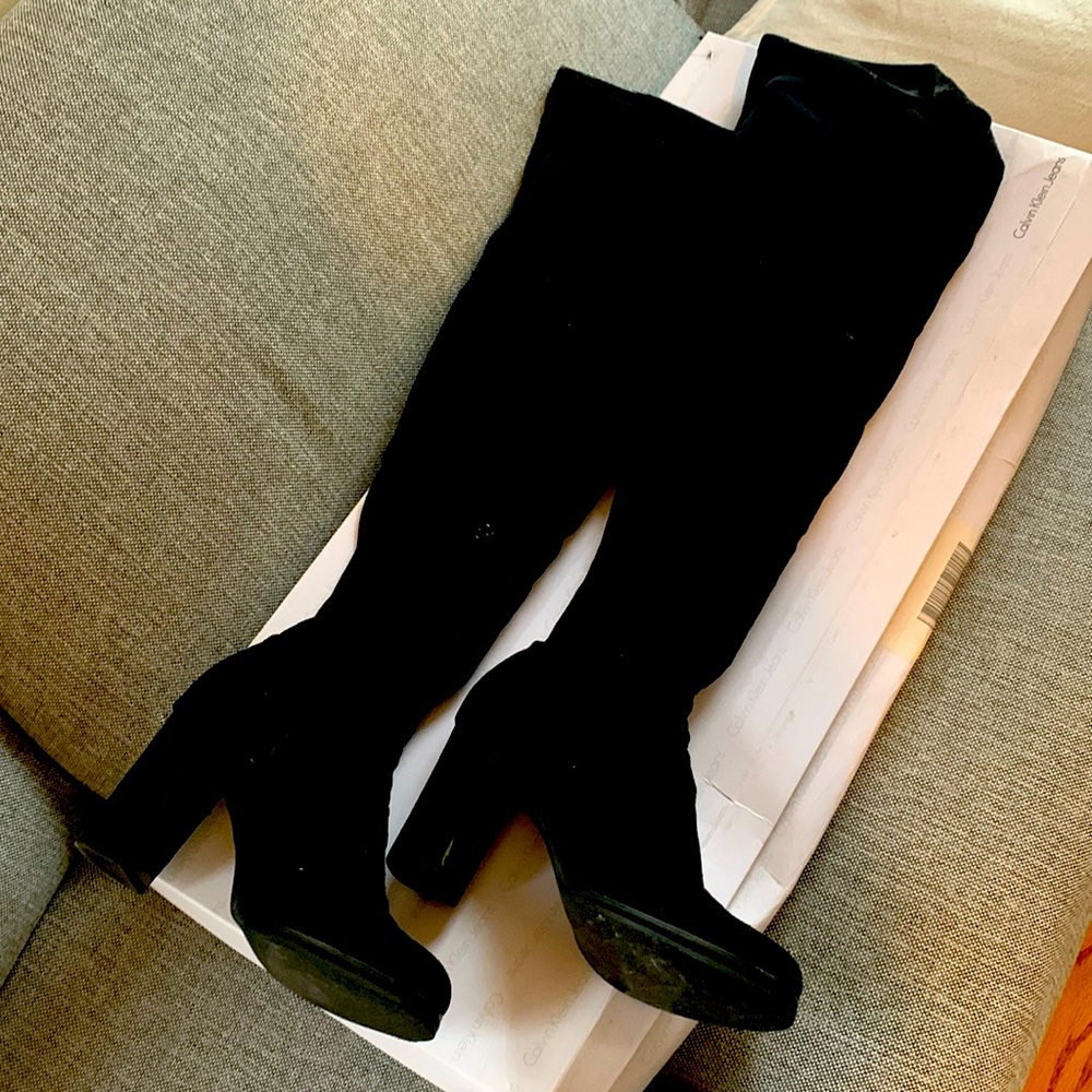 Calvin Klein Jeans thigh high boots